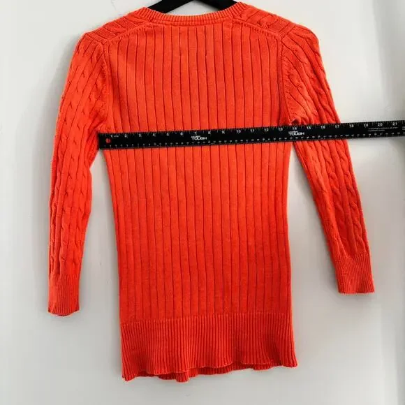 Vintage American Eagle Sweater Womens 100% Cotton Y2K 2009 Knit - Picture 4 of 7